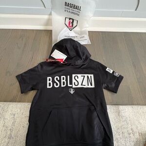 Youth Baseball Lifestyle 101 - Black Kids Hoodie - NWT